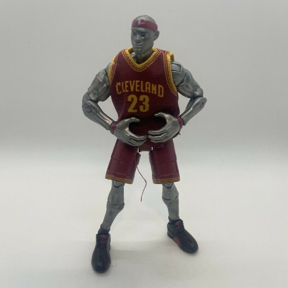 Jazware NBA Heroes Series Lebron James Cleveland Silver Action Figure Complete